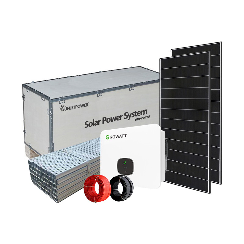 Оптовый китайский завод 5KW - 8KW Single Phase On Grid Solar System с солнечными панелями и батареями